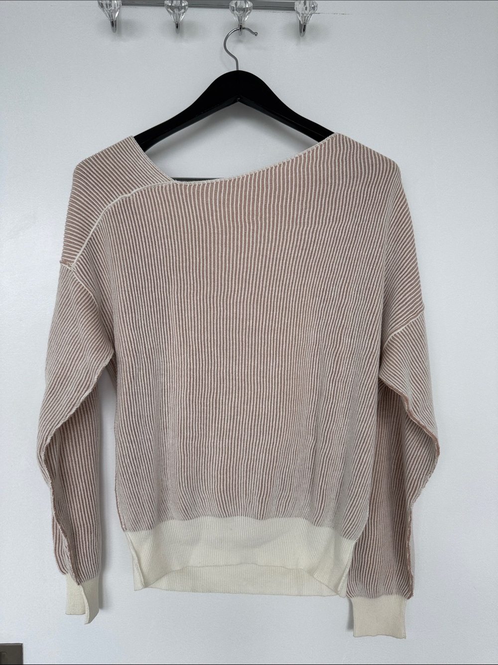 Line & Dot Favorite Off The Shoulder Ribbed Sweater - Picture 6 of 6